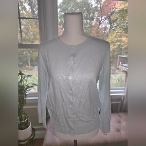 NWT, Mint Green, Buttondown, Crewneck, Sweater, Size M